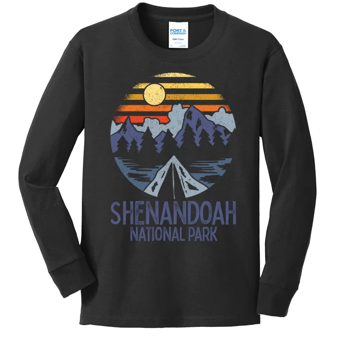 Shenandoah National Park Virginia - Blue Ridge Mountains Kids Long Sleeve Shirt