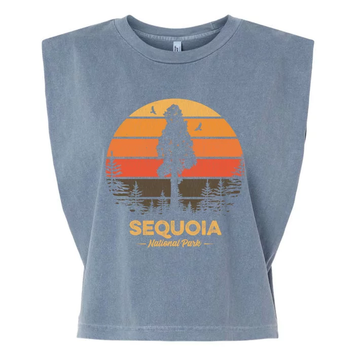 Sequoia National Park Gift Retro Vintage Souvenir Gift Garment-Dyed Women's Muscle Tee