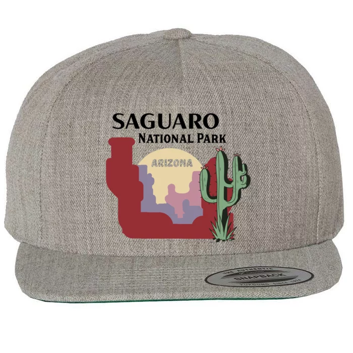 Saguaro National Park Wool Snapback Cap