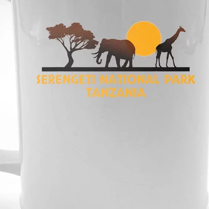 Serengeti National Park Tanzania Front & Back Beer Stein