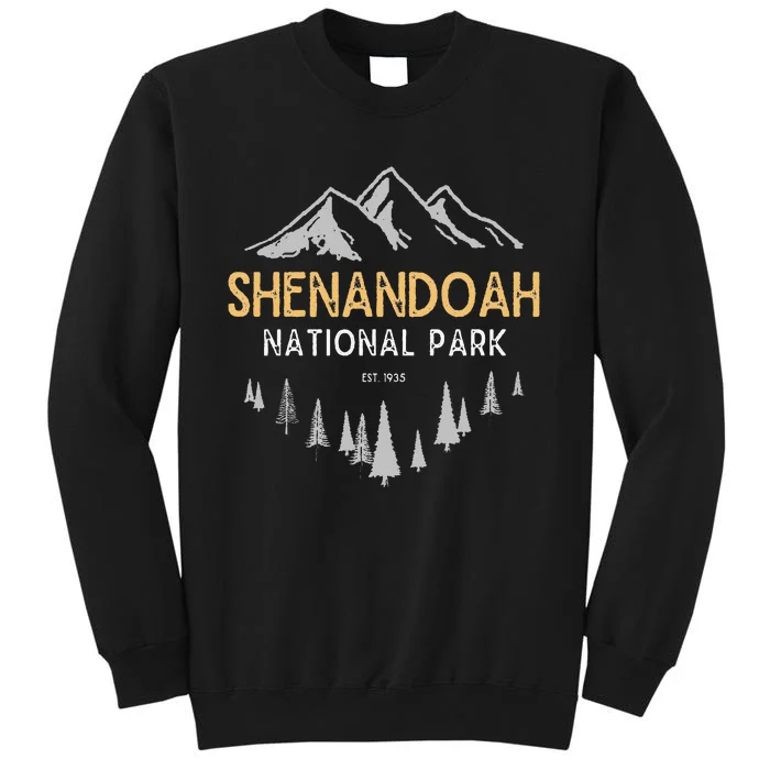 Shenandoah National Park Est 1935 Vintage Virginia Tall Sweatshirt