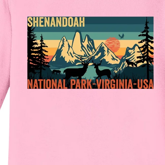 Shenandoah National Park Baby Long Sleeve Bodysuit