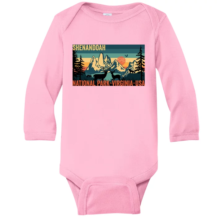 Shenandoah National Park Baby Long Sleeve Bodysuit