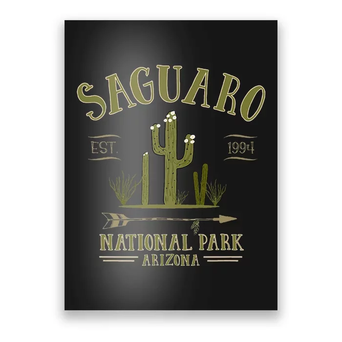 SAGUARO NATIONAL PARK ARIZONA Tourist Souvenir Gift Poster