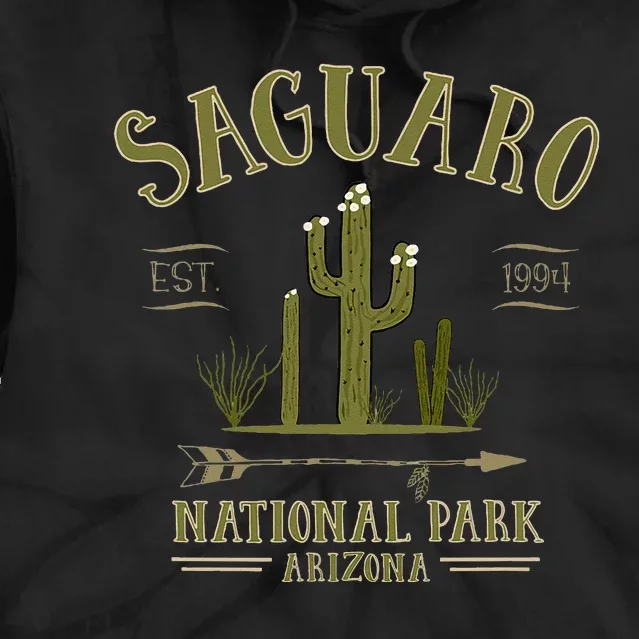 SAGUARO NATIONAL PARK ARIZONA Tourist Souvenir Gift Tie Dye Hoodie