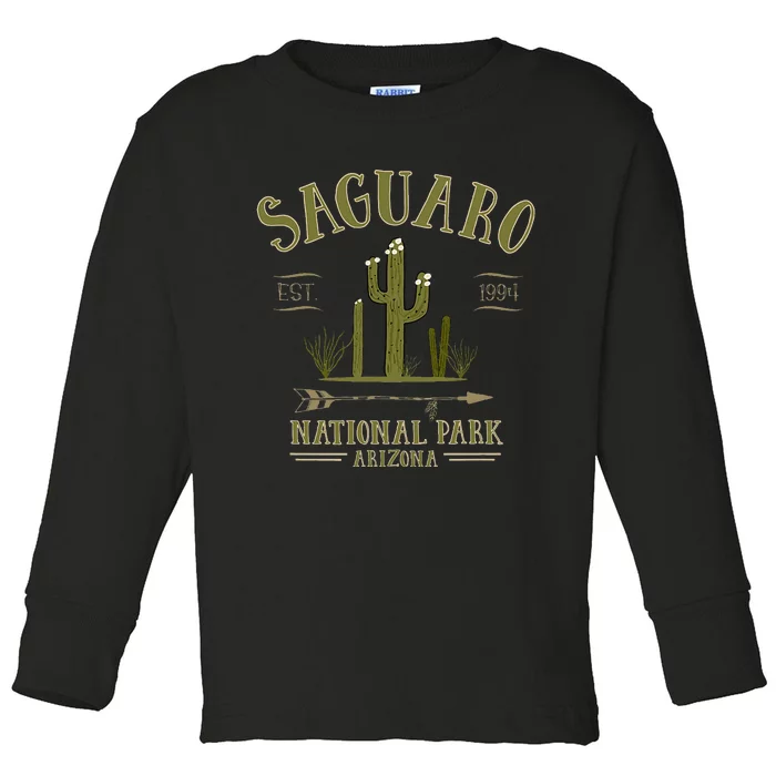 SAGUARO NATIONAL PARK ARIZONA Tourist Souvenir Gift Toddler Long Sleeve Shirt