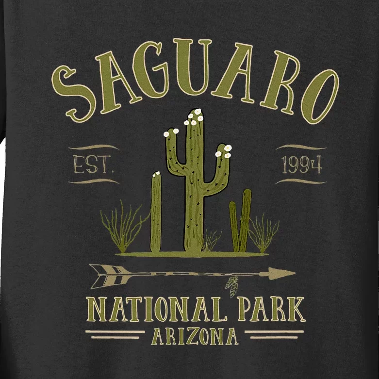 SAGUARO NATIONAL PARK ARIZONA Tourist Souvenir Gift Kids Long Sleeve Shirt