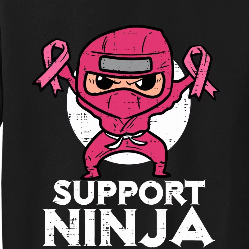 Support Ninja Pink Cute Breast Cancer Awareness Sweatshirt