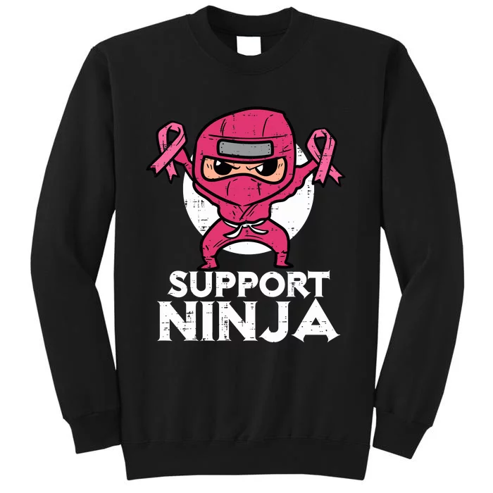 Support Ninja Pink Cute Breast Cancer Awareness Sweatshirt