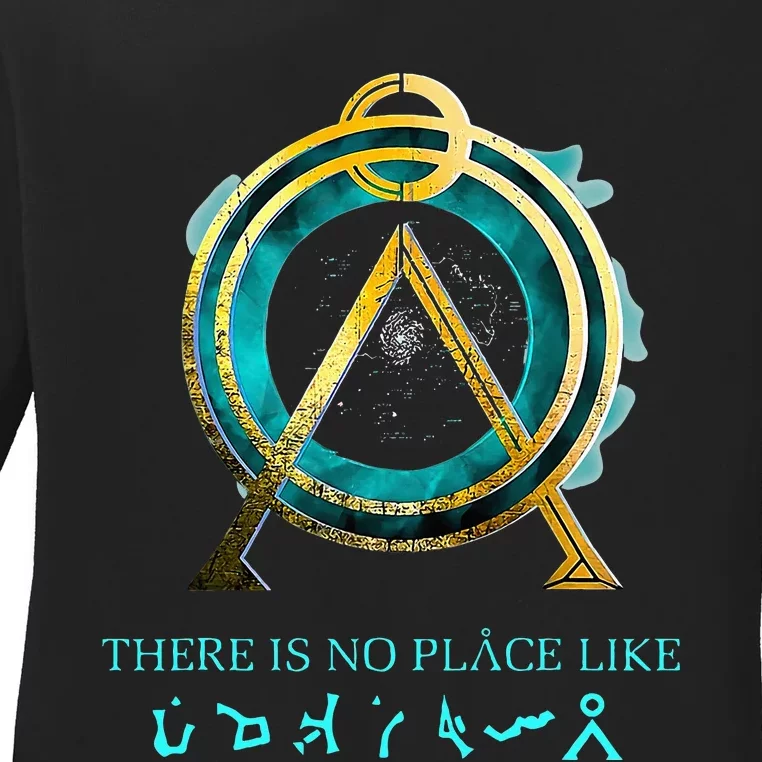 Stargate No Place Like Home Gate Adult Ladies Long Sleeve Shirt