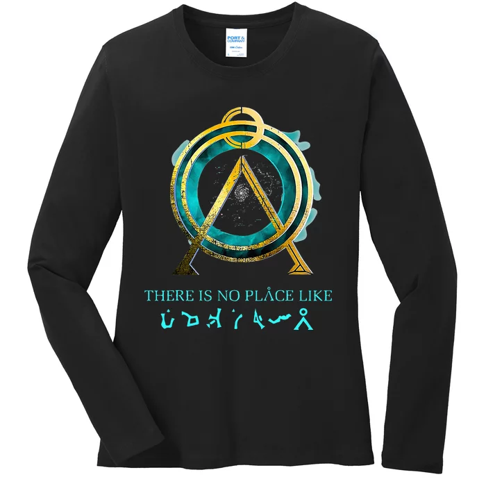 Stargate No Place Like Home Gate Adult Ladies Long Sleeve Shirt