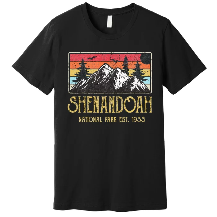 Shenandoah National Park Vintage Mountain Virginia Vacation Premium T-Shirt