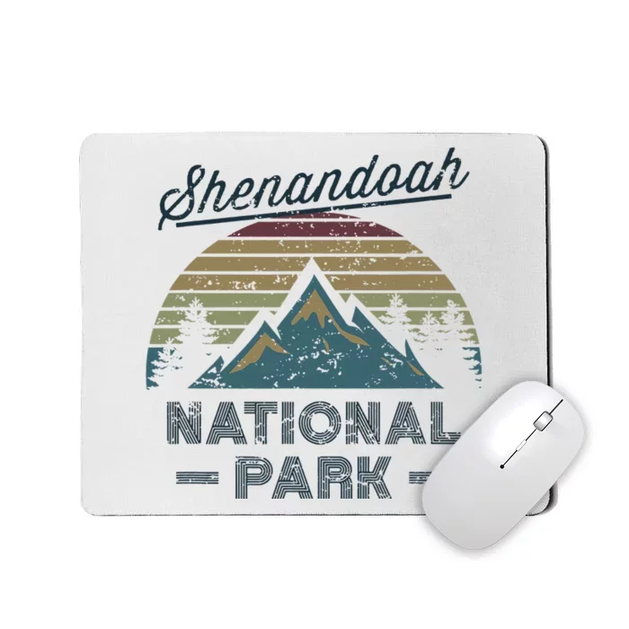 SHENANDOAH NATIONAL PARK Vintage Sunset Love Hiking Camping Mousepad