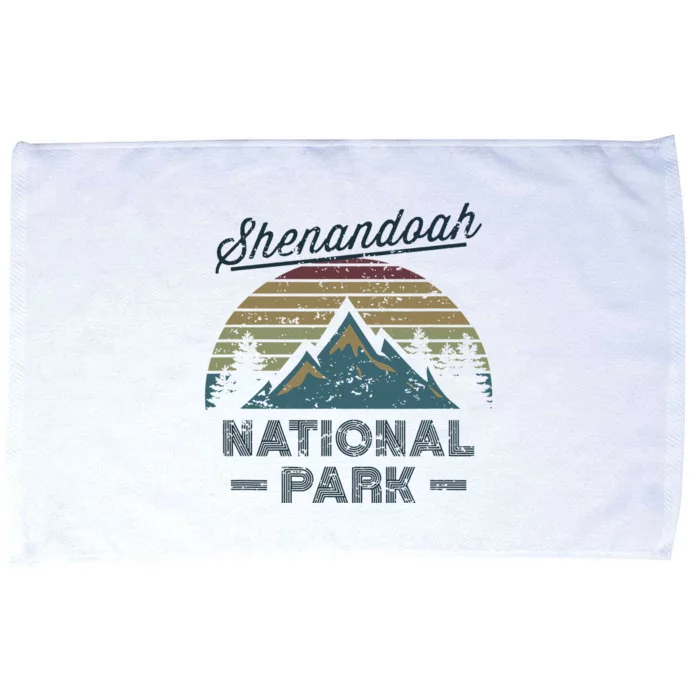 SHENANDOAH NATIONAL PARK Vintage Sunset Love Hiking Camping Microfiber Hand Towel