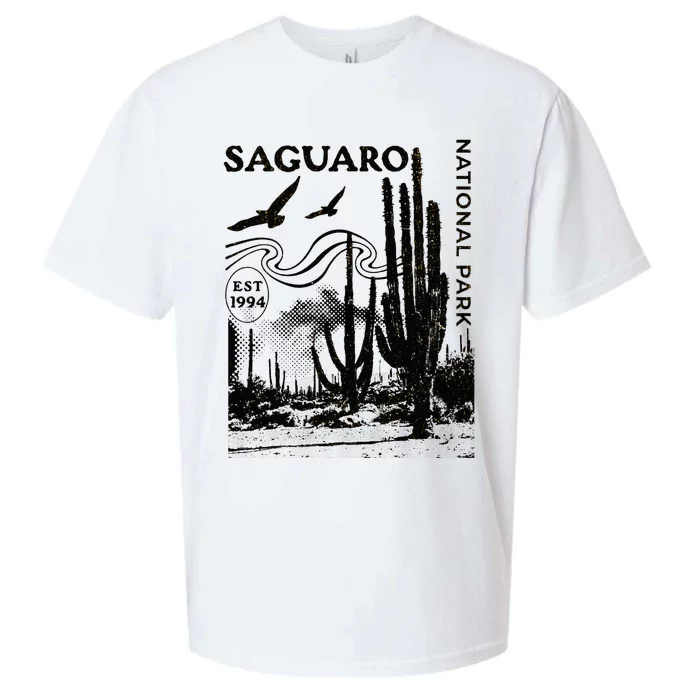 Saguaro National Park Arizona Desert Cactus Nature Outdoors Sueded Cloud Jersey T-Shirt