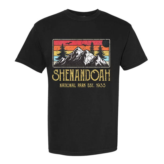 Shenandoah National Park Vintage Mountain Virginia Vacation Garment-Dyed Heavyweight T-Shirt