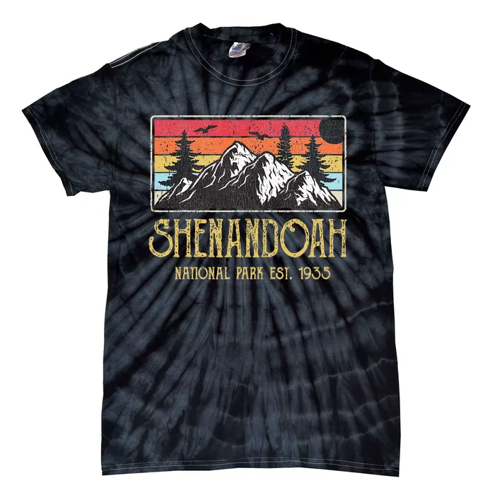 Shenandoah National Park Vintage Mountain Virginia Vacation Tie-Dye T-Shirt