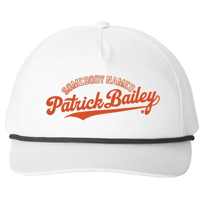 Somebody Named Patrick Bailey Snapback Five-Panel Rope Hat