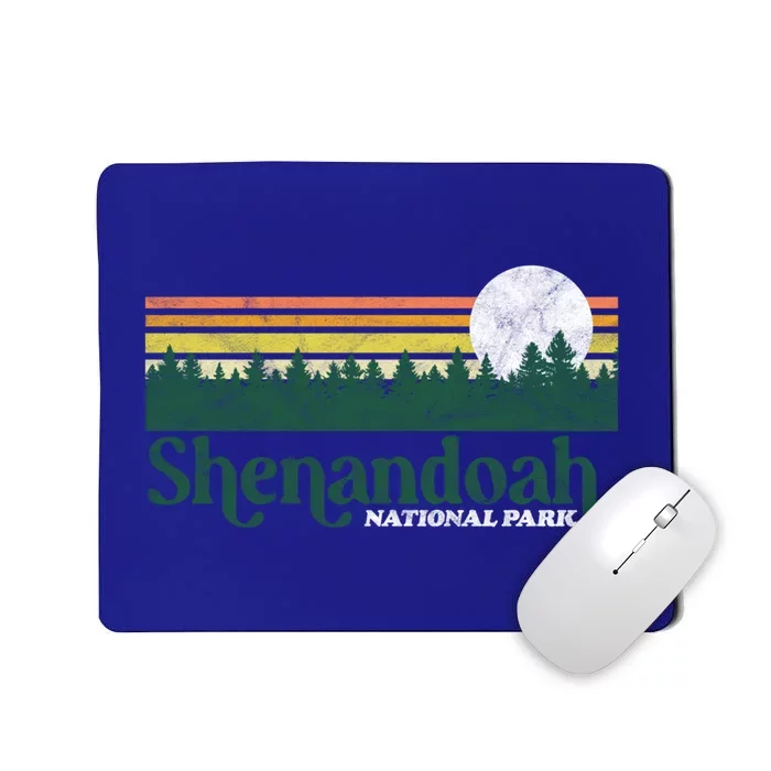 Shenandoah National Park Vintage Distressed 80s Trees Cute Gift Mousepad