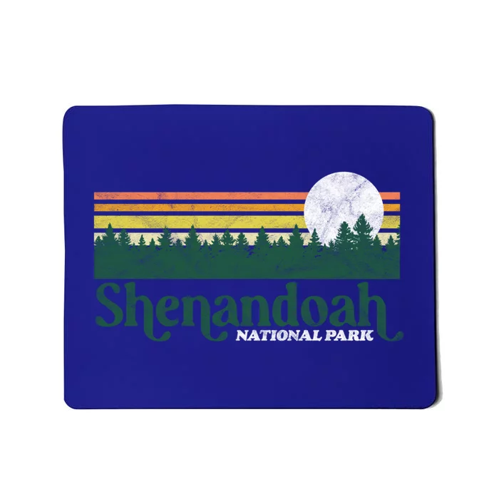 Shenandoah National Park Vintage Distressed 80s Trees Cute Gift Mousepad