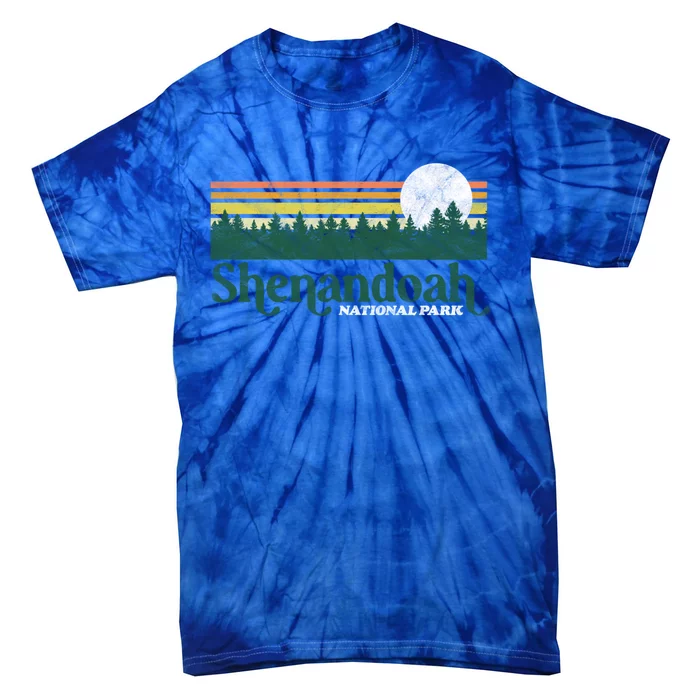 Shenandoah National Park Vintage Distressed 80s Trees Cute Gift Tie-Dye T-Shirt