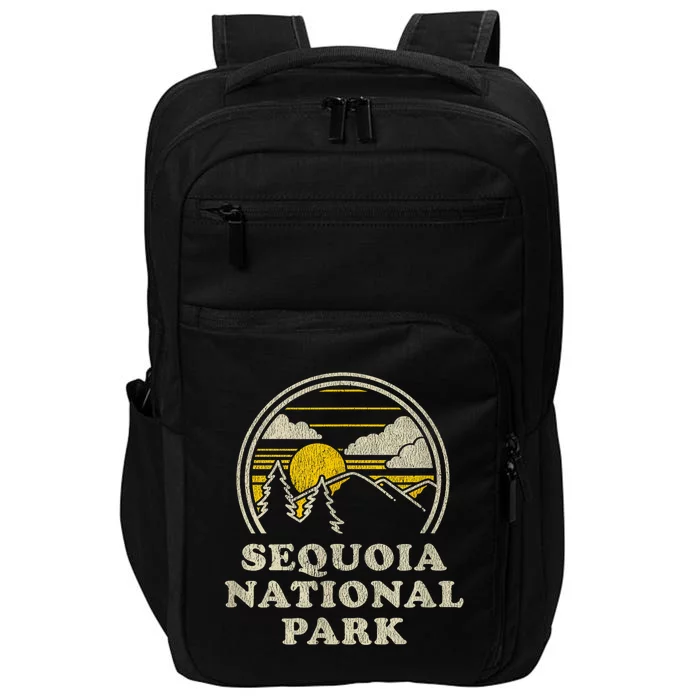 Sequoia National Park California Ca Vintage Hiking Impact Tech Backpack