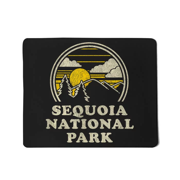 Sequoia National Park California Ca Vintage Hiking Mousepad