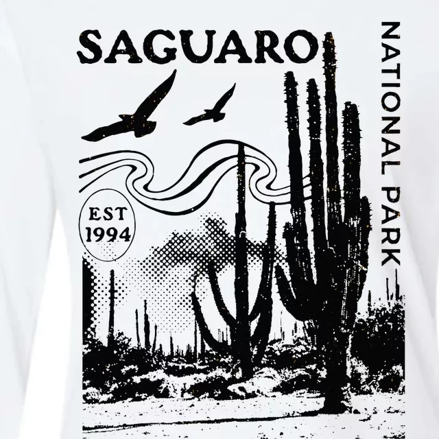 Saguaro National Park Arizona Desert Cactus Nature Outdoors Womens Cotton Relaxed Long Sleeve T-Shirt