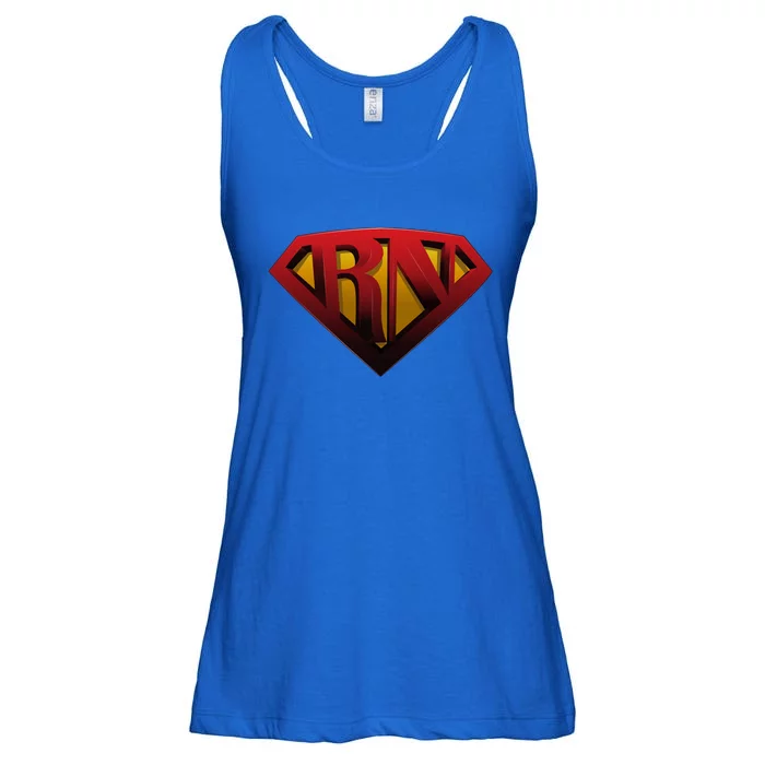 Super Nurse Rn Superhero Registered Nurse Hero Gift Ladies Essential Flowy Tank