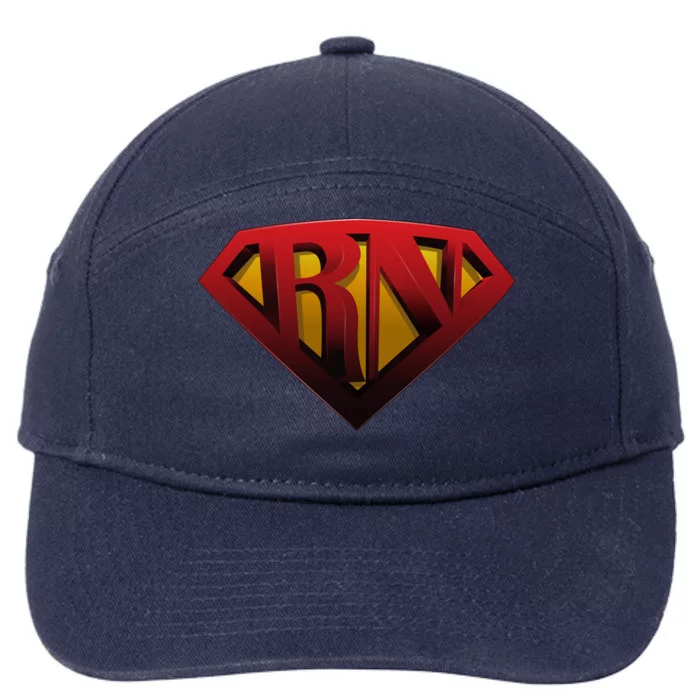 Super Nurse Rn Superhero Registered Nurse Hero Gift 7-Panel Snapback Hat