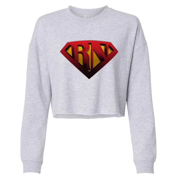 Super Nurse Rn Superhero Registered Nurse Hero Gift Cropped Pullover Crew