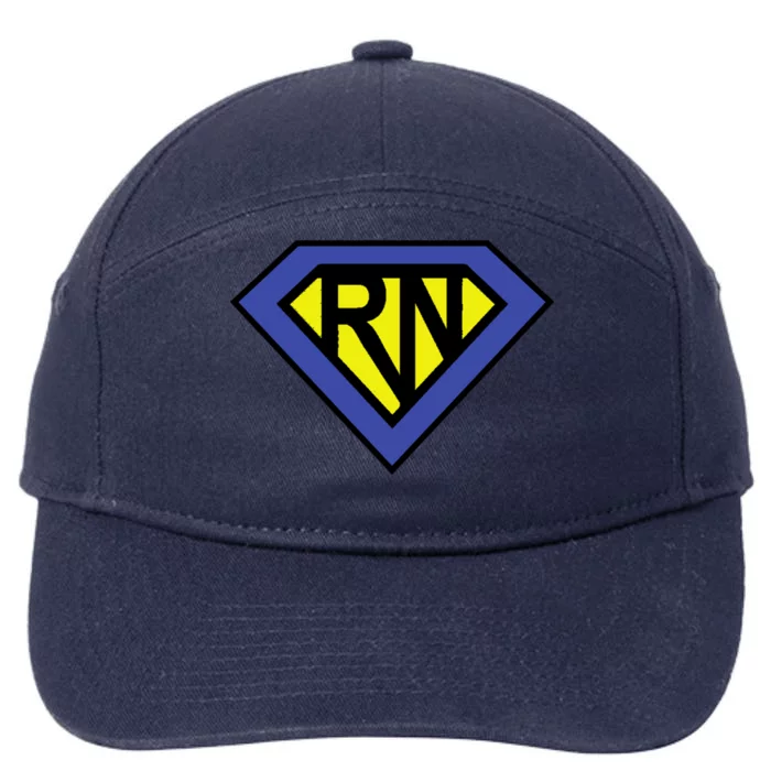 Super Nurse Rn Superhero Registered Nurse Hero Gift 7-Panel Snapback Hat