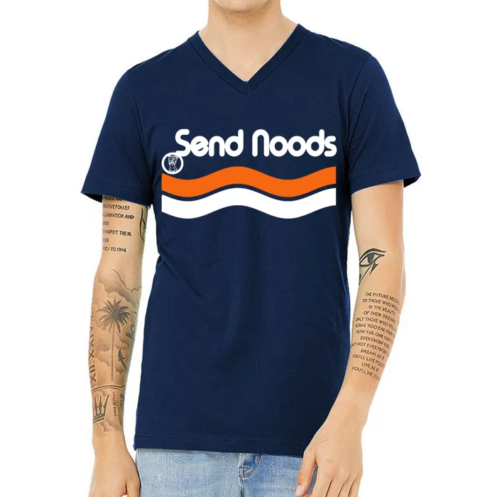 Sen Noods Retro Wave Logo V-Neck T-Shirt