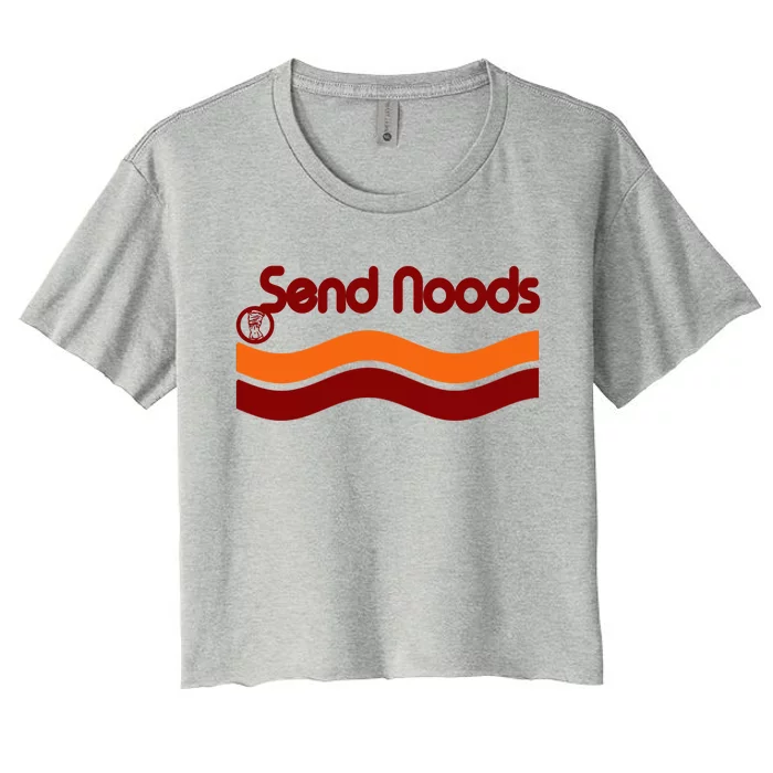 Sen Noods Retro Wave Logo Women's Crop Top Tee