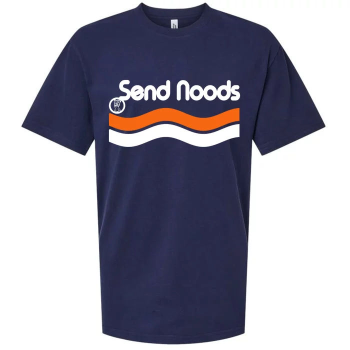 Sen Noods Retro Wave Logo Sueded Cloud Jersey T-Shirt