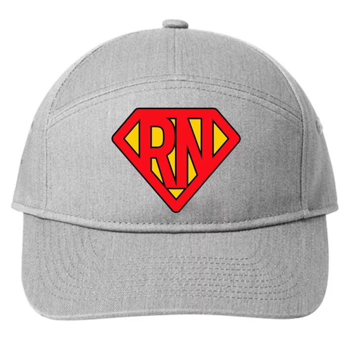 Super Nurse Rn Superhero Registered 7-Panel Snapback Hat