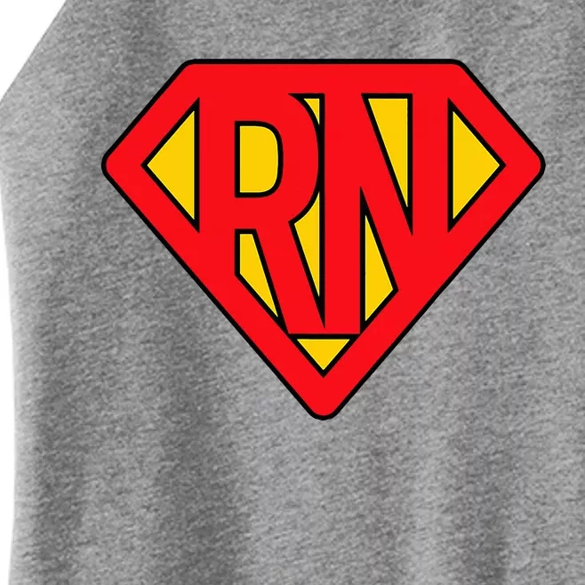 Super Nurse Rn Superhero Registered Women’s Perfect Tri Rocker Tank