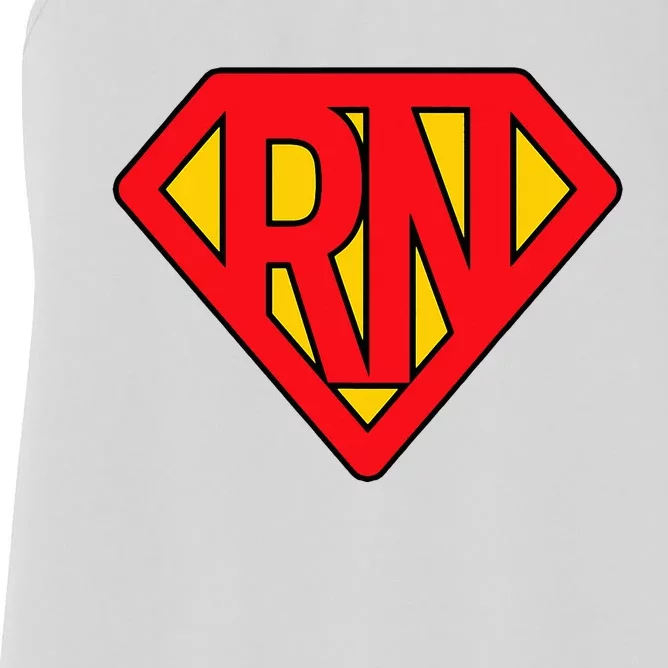 Super Nurse Rn Superhero Registered Women's Racerback Tank