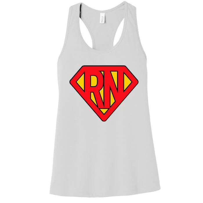 Super Nurse Rn Superhero Registered Women's Racerback Tank