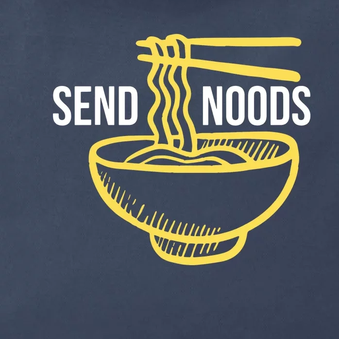 Send Noods Ramen Noodles Zip Tote Bag