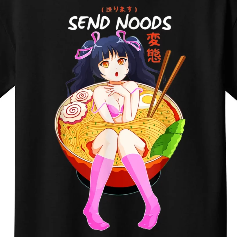 Send Noods Ramen Noodle Bowl Anime Kids T-Shirt