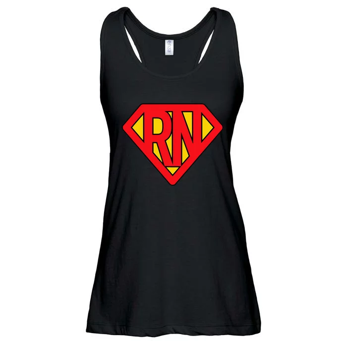 Super Nurse RN Superhero Registered Nurse Hero Ladies Essential Flowy Tank