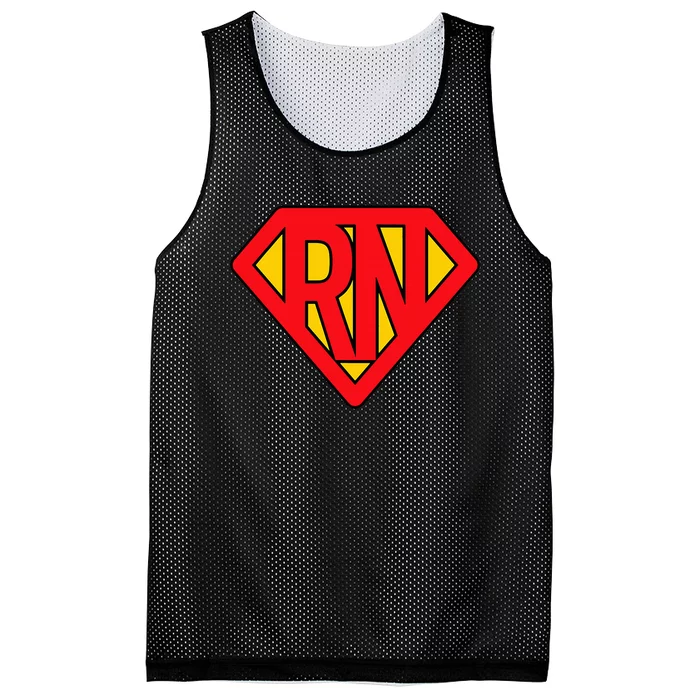 Super Nurse Rn Superhero Registered Nurse Hero Mesh Reversible Basketball Jersey Tank