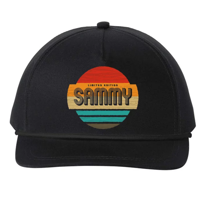 Sammy Name Retro Vintage Sunset Limited Edition Snapback Five-Panel Rope Hat