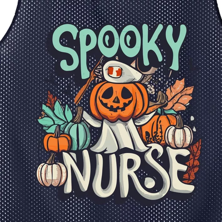 Spooky Nurse Mesh Reversible Basketball Jersey Tank