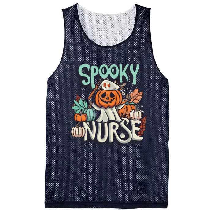 Spooky Nurse Mesh Reversible Basketball Jersey Tank