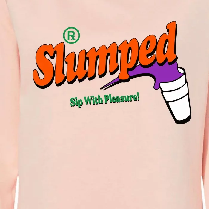 Slumpedboyz Newport Slumped Sip With Pleasure Womens California Wash Sweatshirt