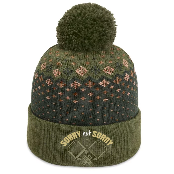 Sorry Not Sorry Pickleball The Baniff Cuffed Pom Beanie