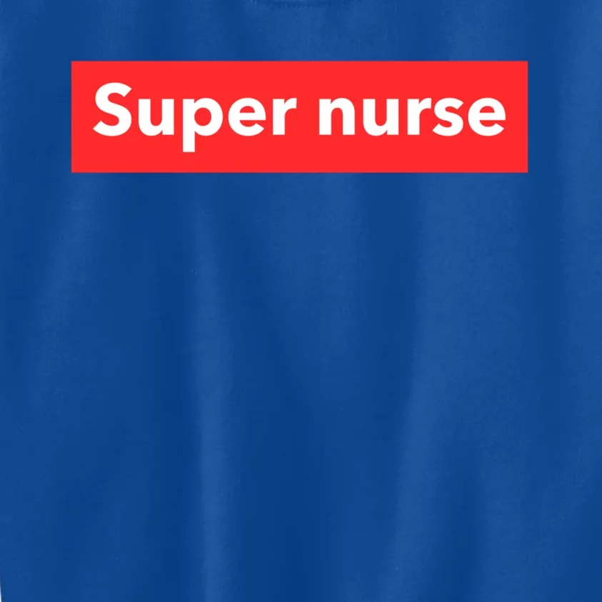 Super Nurse Supreme Logo Cute Gift Kids Sweatshirt