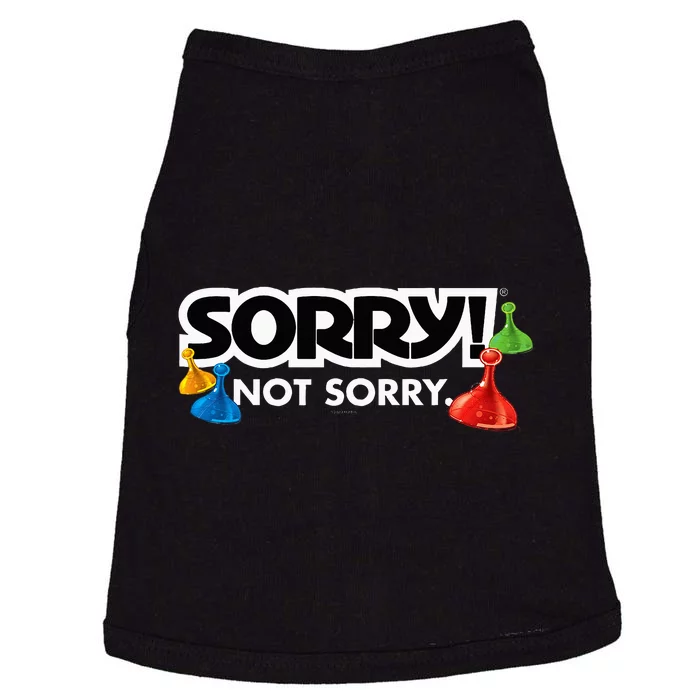 Sorry Not Sorry Logo Doggie Tank